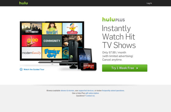 Trang chủ Hulu Plus bên ngoài Hoa Kỳ với Getflix