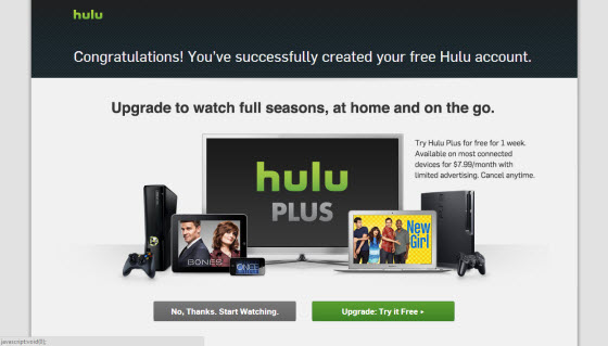 Trang nâng cấp Hulu Plus bên ngoài Hoa Kỳ với Getflix